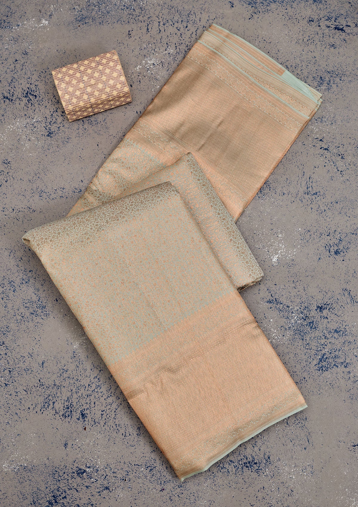 Pista Green Zariwork Pure Silk Saree-Koskii