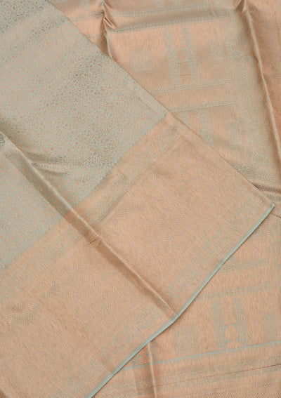 Pista Green Zariwork Pure Silk Saree-Koskii