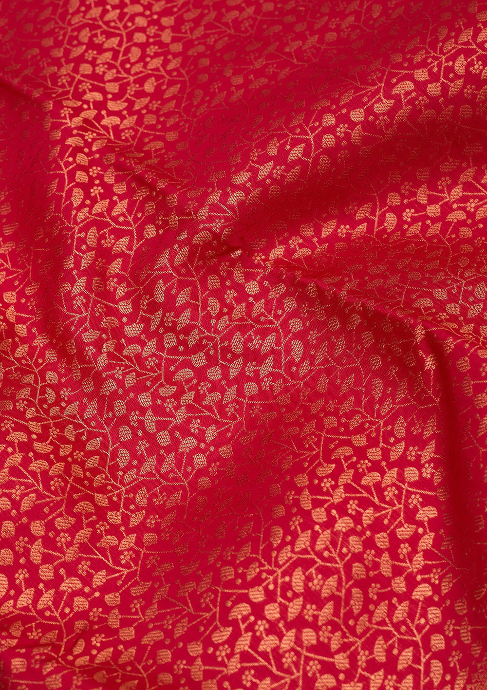 Red Zariwork Pure Silk Saree-Koskii