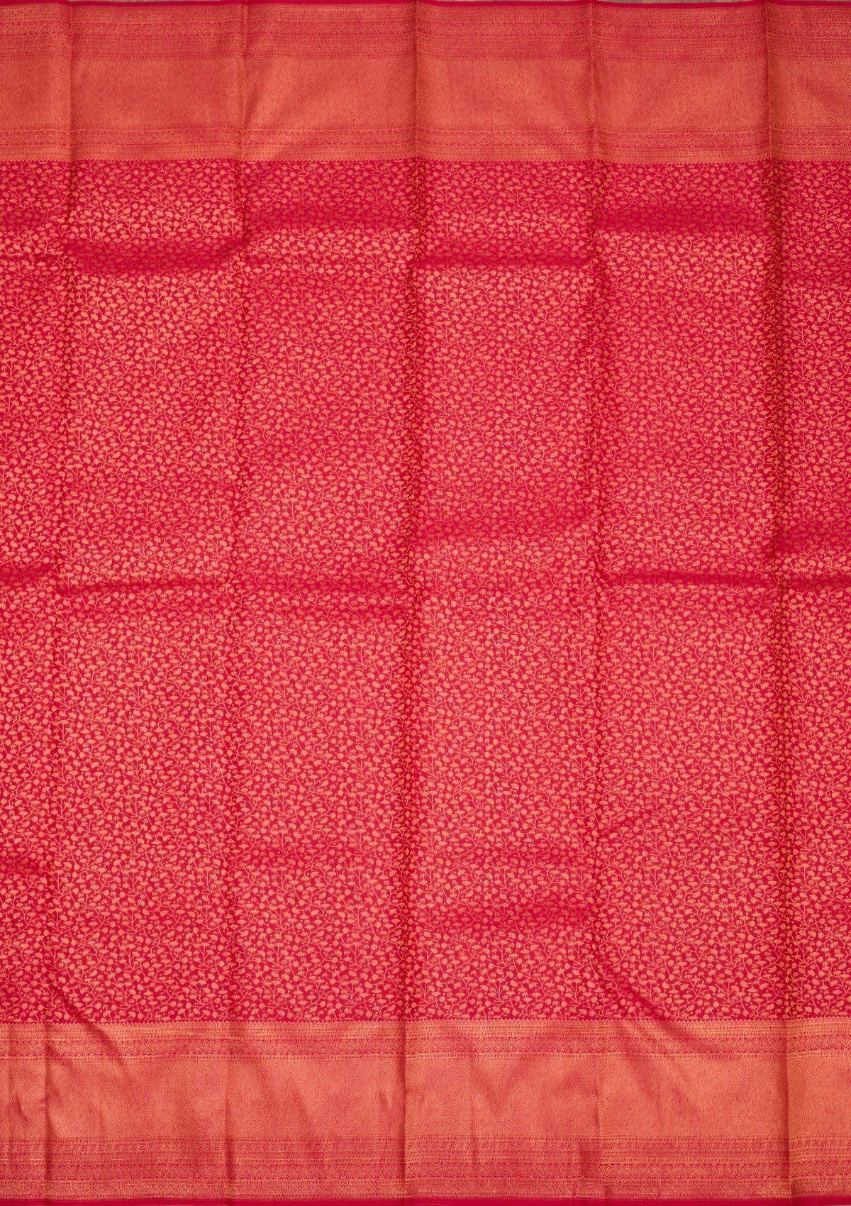 Red Zariwork Pure Silk Saree-Koskii