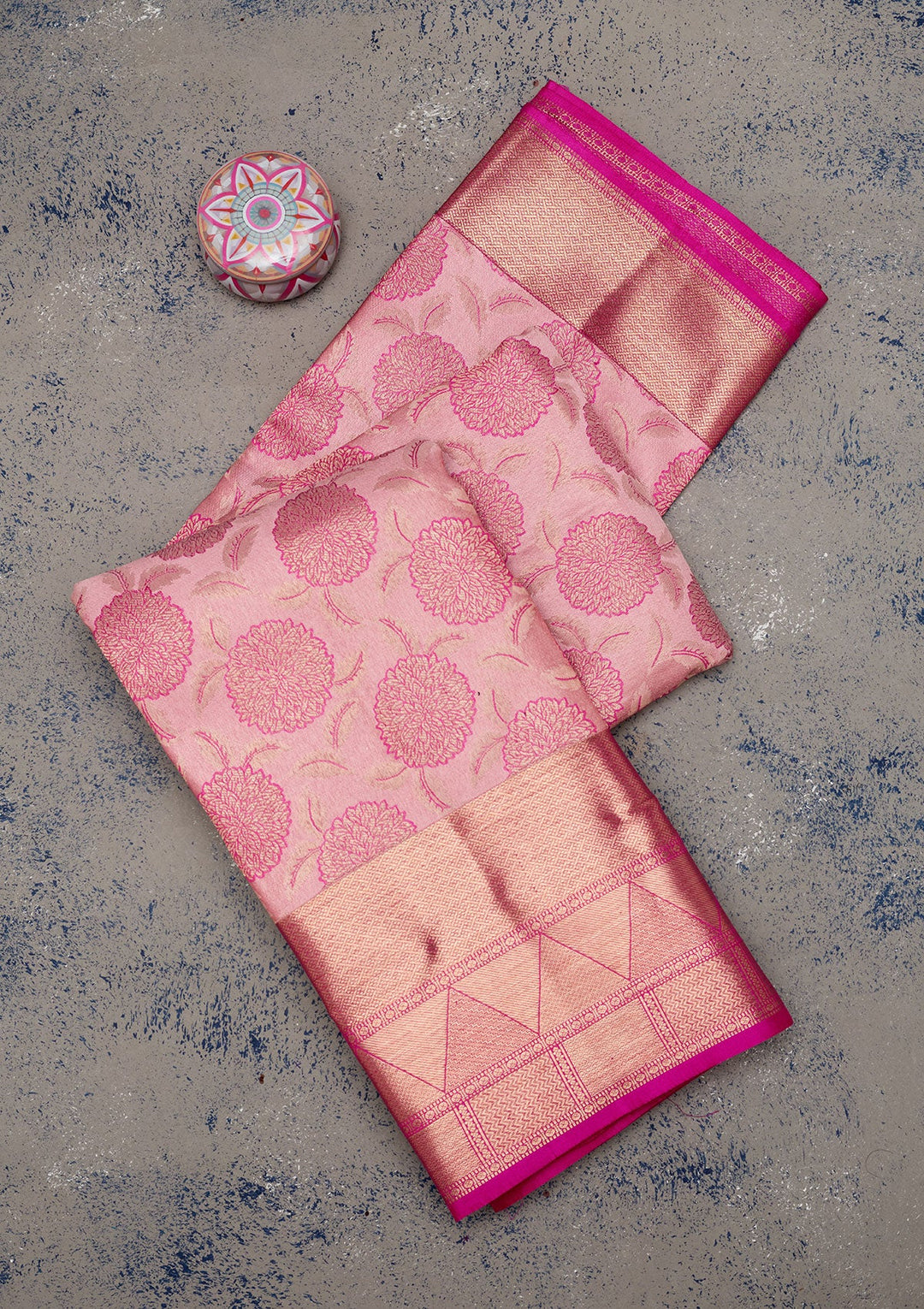 Lavender Zariwork Pure Silk Saree-Koskii