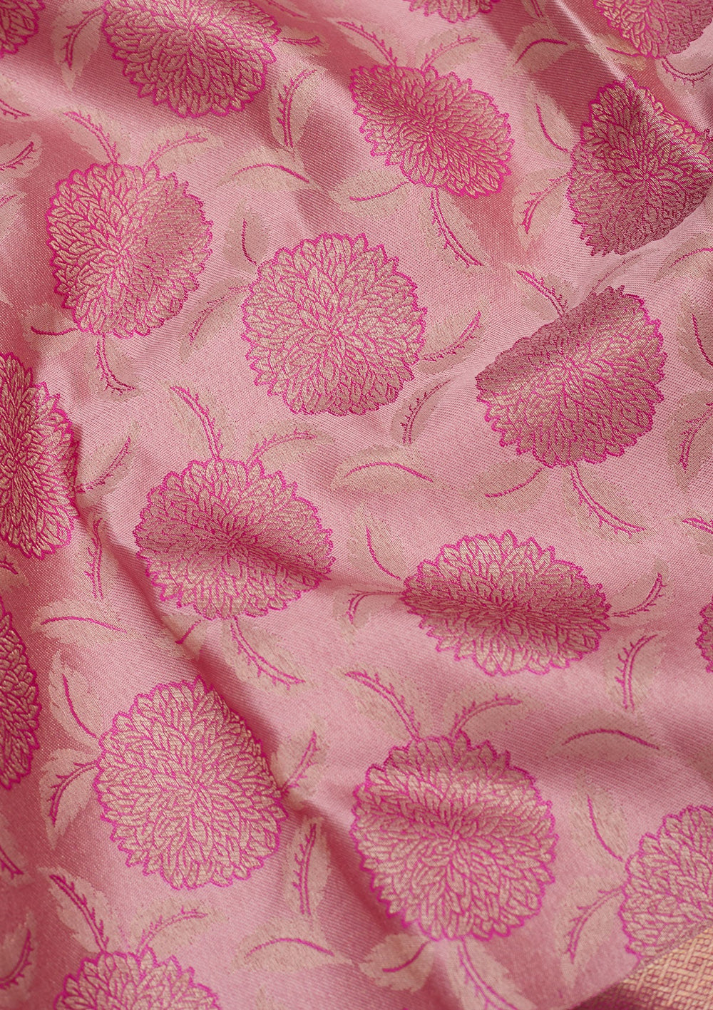 Lavender Zariwork Pure Silk Saree-Koskii