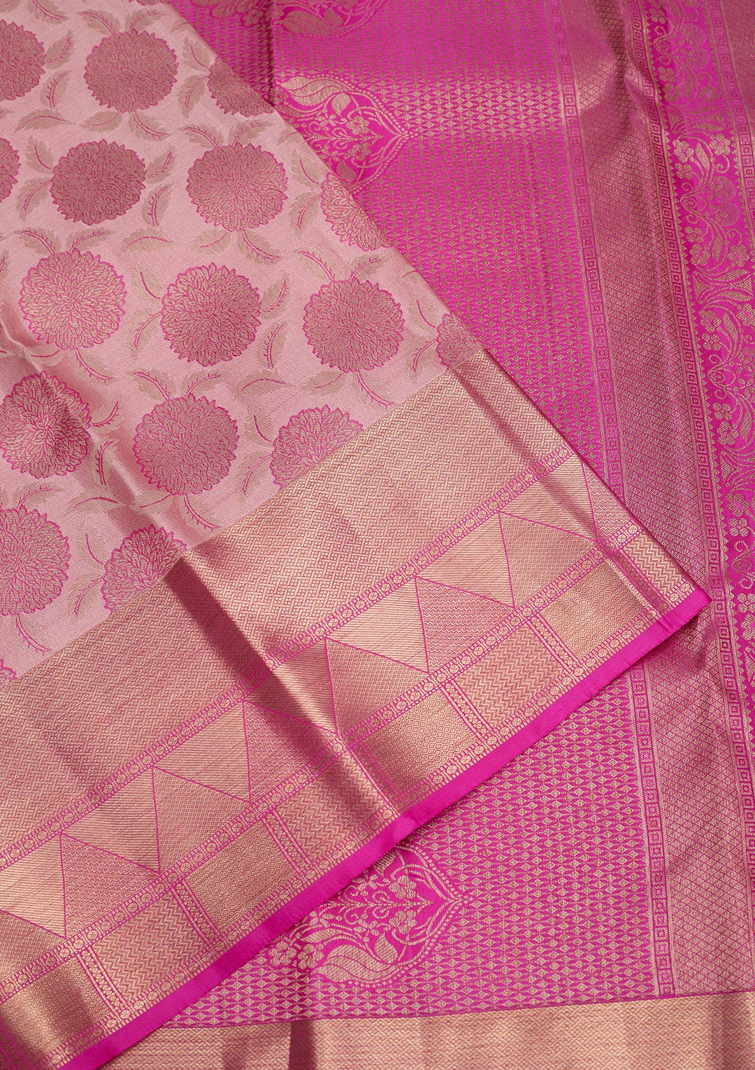 Lavender Zariwork Pure Silk Saree-Koskii