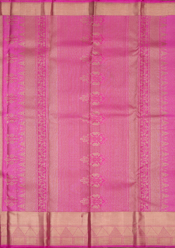 Lavender Zariwork Pure Silk Saree-Koskii