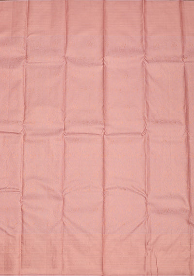 Baby Pink Zariwork Pure Silk Saree-Koskii
