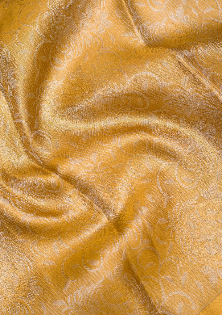 Gold Zariwork Pure Silk Saree-koskii