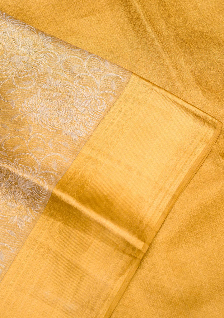 Gold Zariwork Pure Silk Saree-koskii