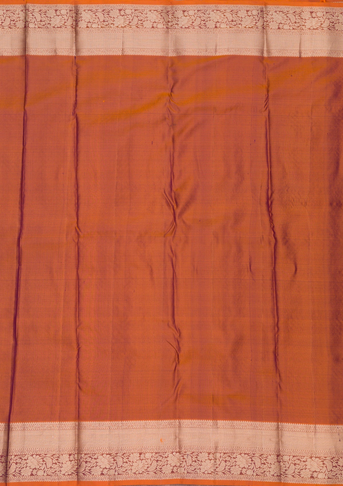 Navy Blue Zariwork Pure Silk Saree-Koskii