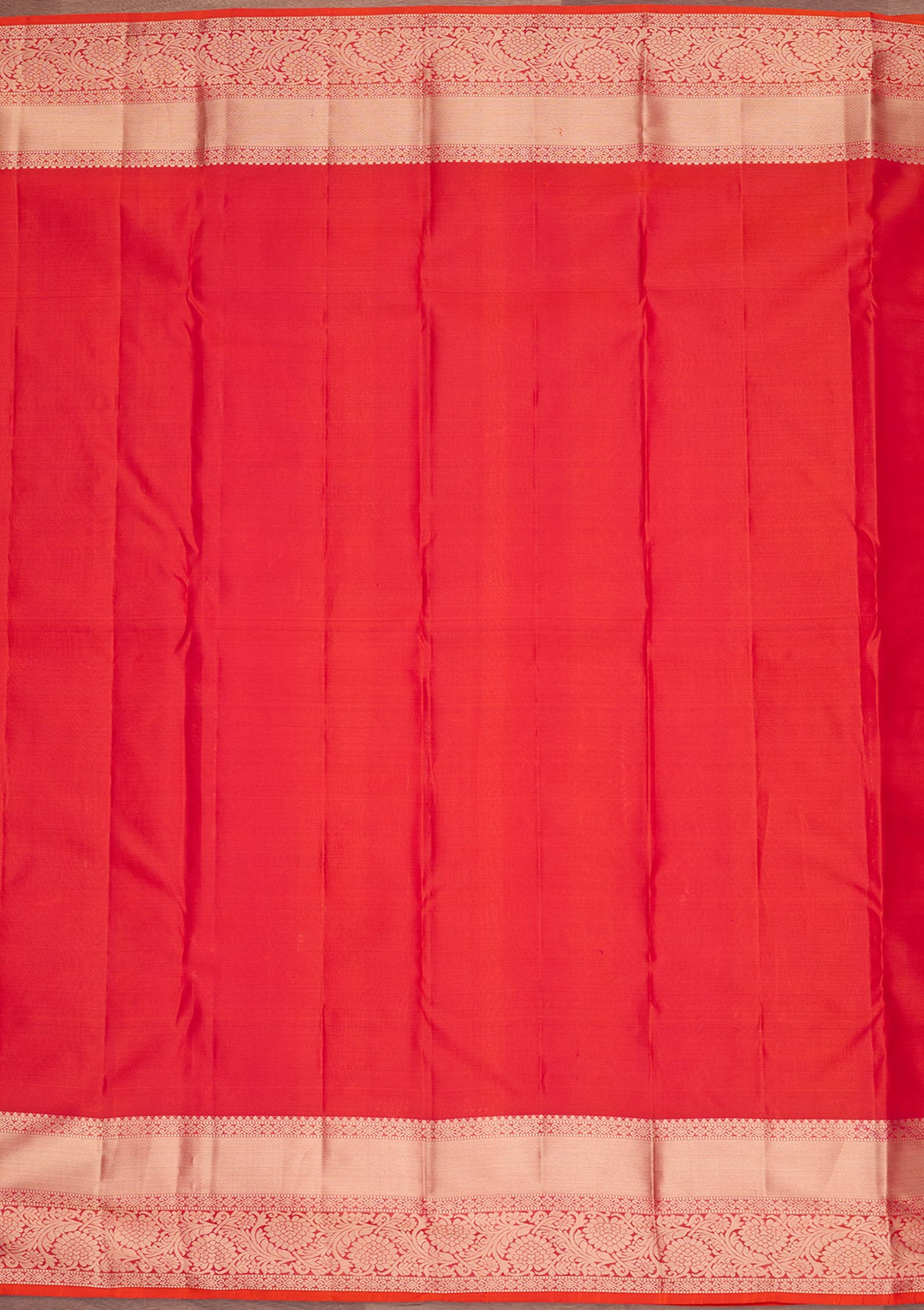 Orange Zariwork Pure Silk Saree