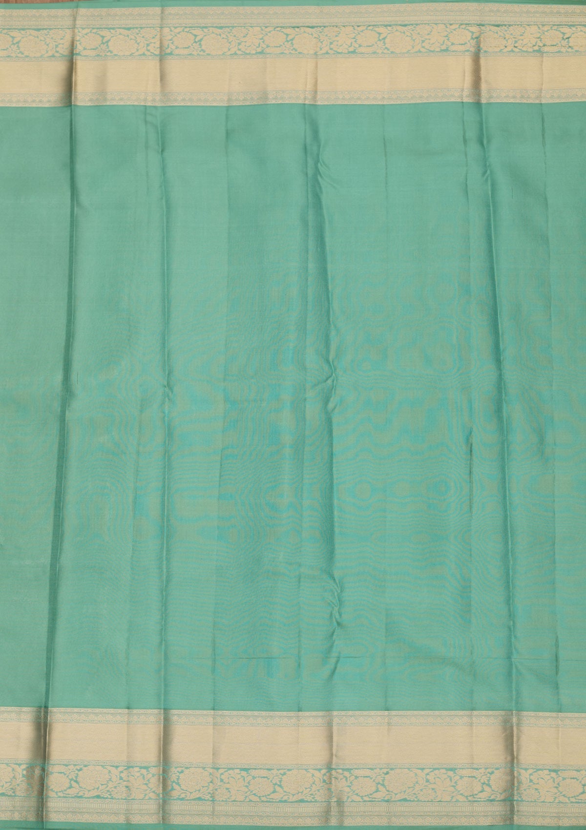 Sea Green Zariwork Pure Silk Saree-Koskii