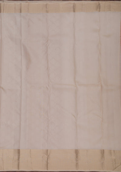 Beige Zariwork Pure Silk Saree-Koskii