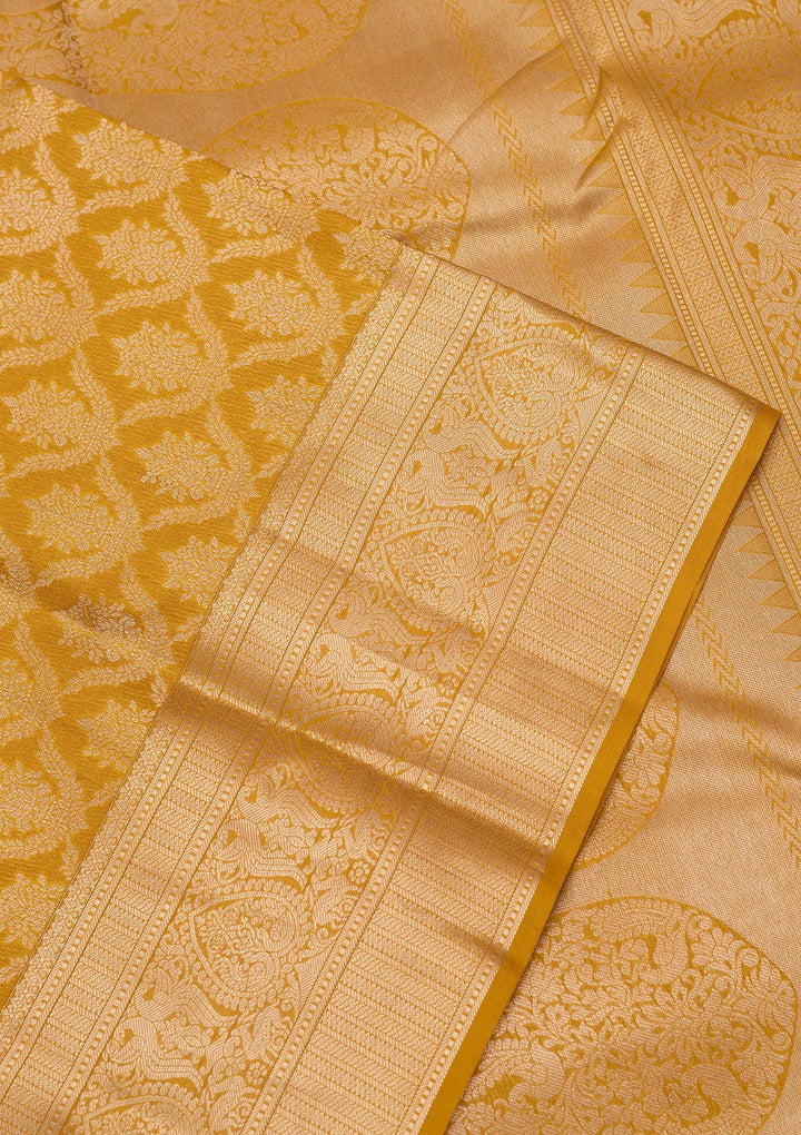 Gold Zariwork Pure Silk Saree