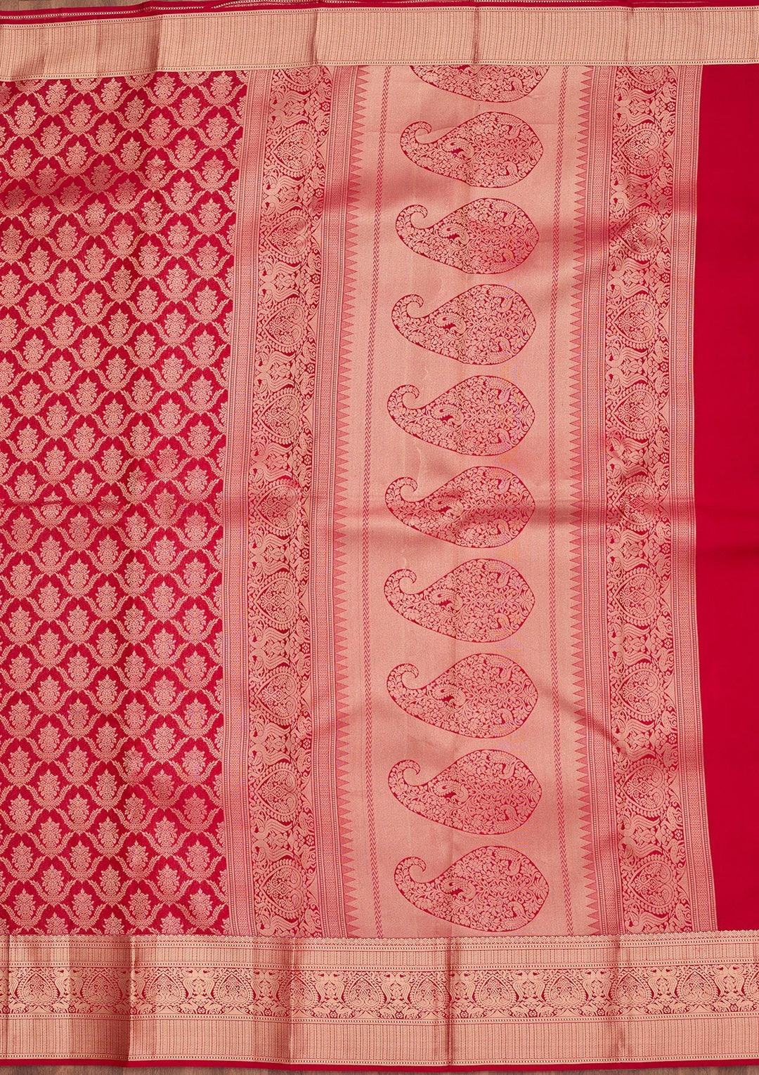 Maroon Zariwork Pure Silk Saree-koskii