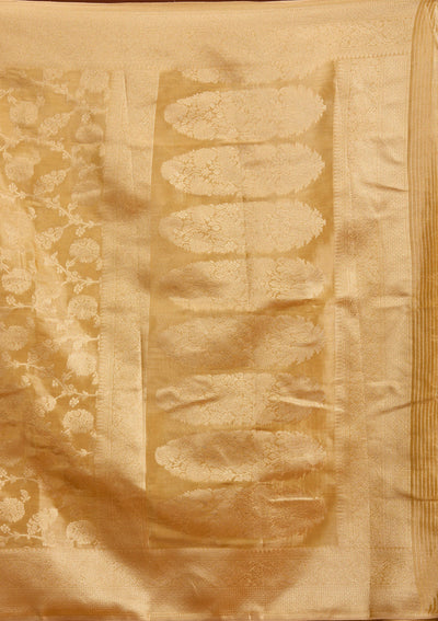 Gold Zariwork Tissue Saree