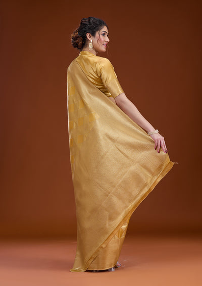 Gold Zariwork Tissue Saree