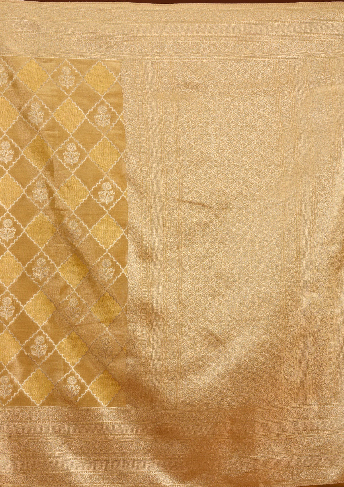 Gold Zariwork Tissue Saree