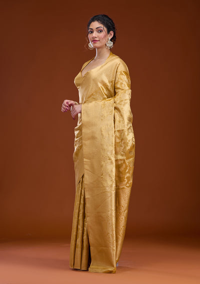 Gold Zariwork Tissue Saree