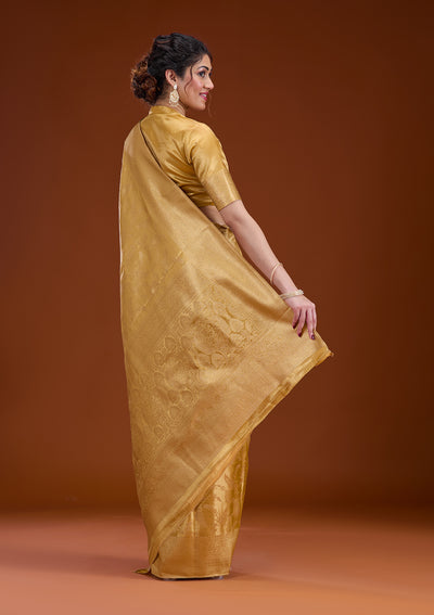 Gold Zariwork Tissue Saree