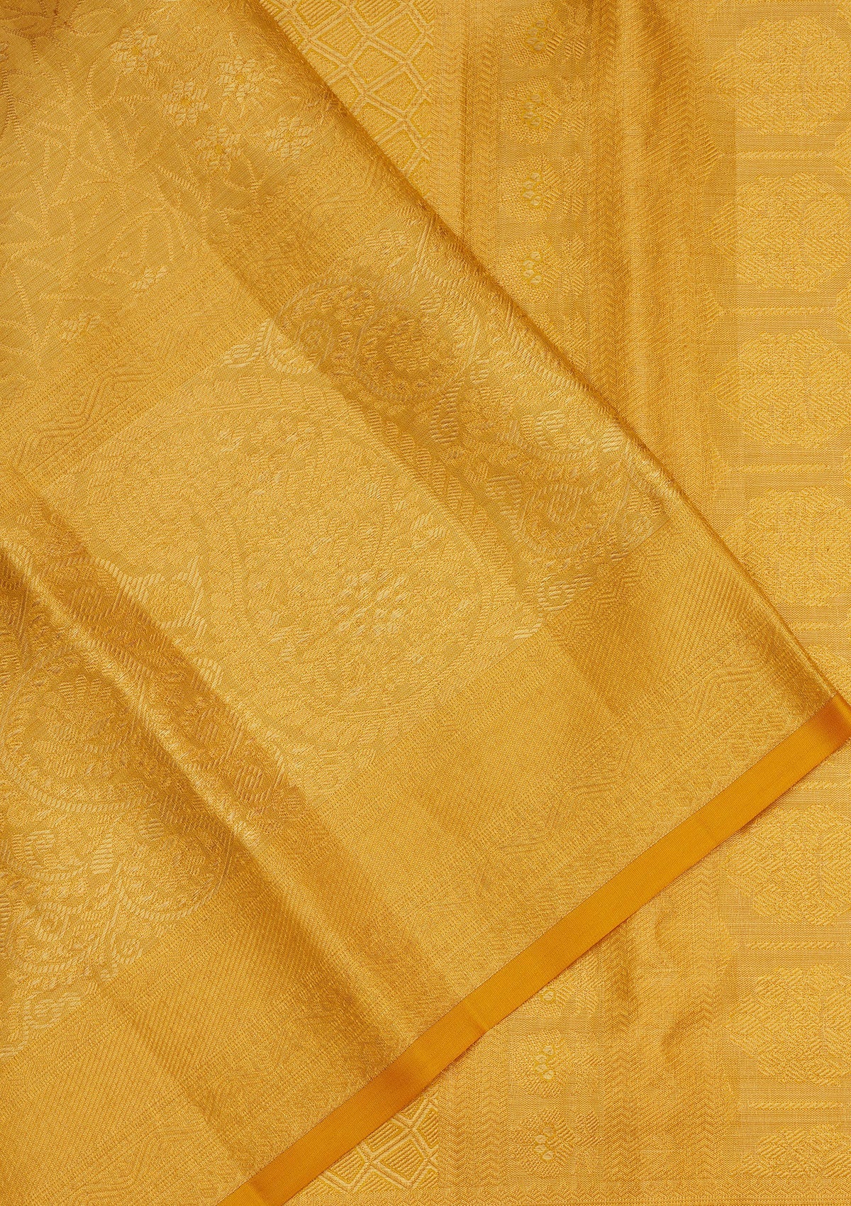 Yellow Zariwork Pure Silk Saree-Koskii