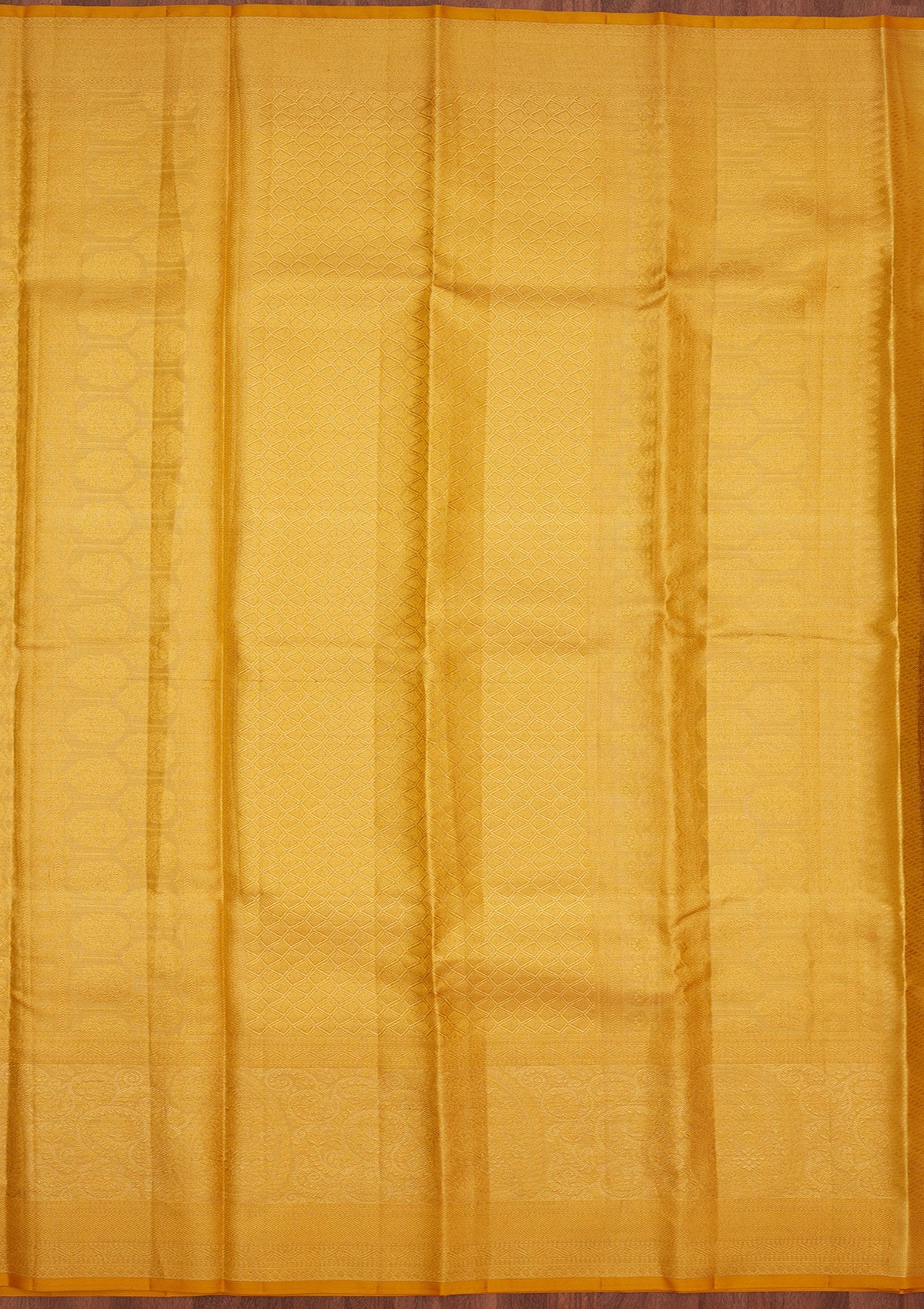 Yellow Zariwork Pure Silk Saree-Koskii