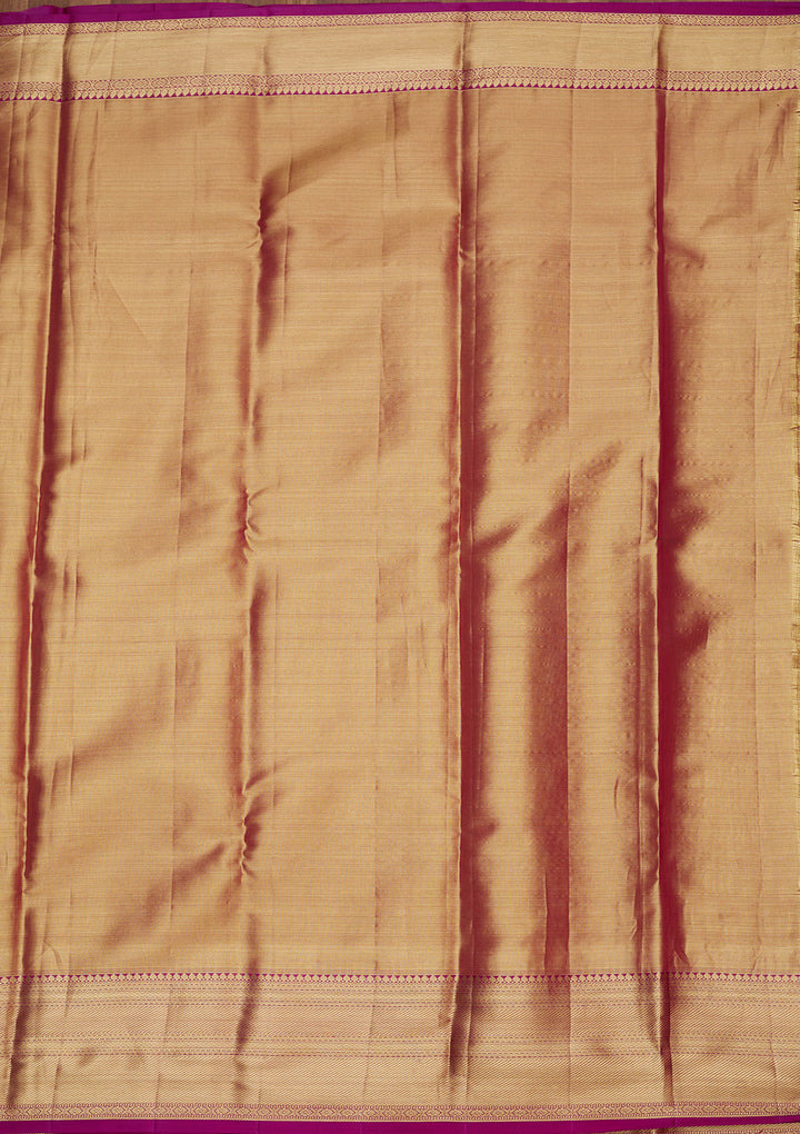 Beige Zariwork Pure Silk Saree