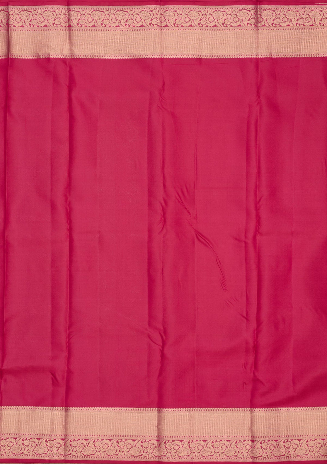 Rani Pink Zariwork Pure Silk Saree-Koskii