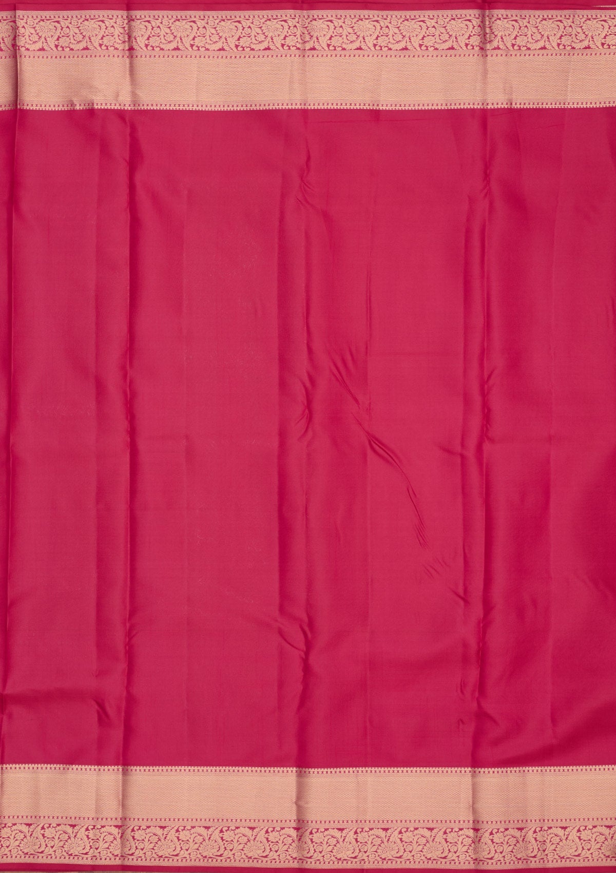 Rani Pink Zariwork Pure Silk Saree-Koskii