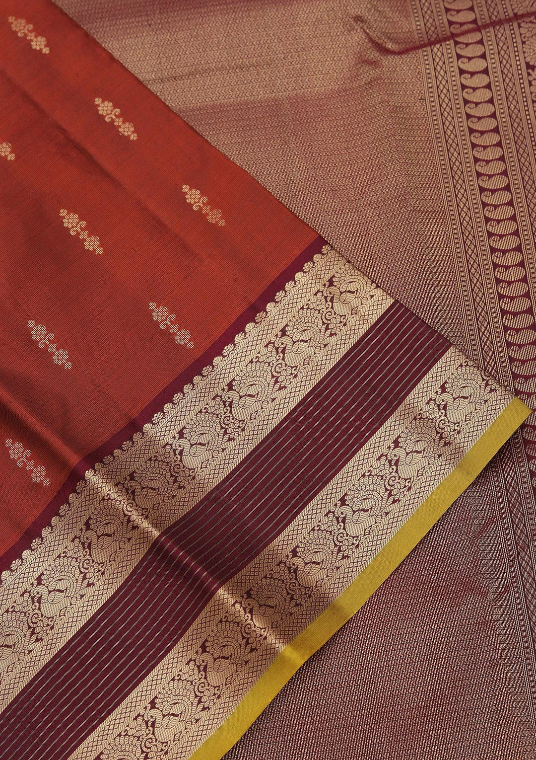 Brown Zariwork Pure Silk Saree-koskii
