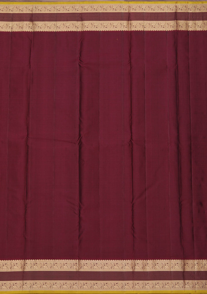 Brown Zariwork Pure Silk Saree-koskii