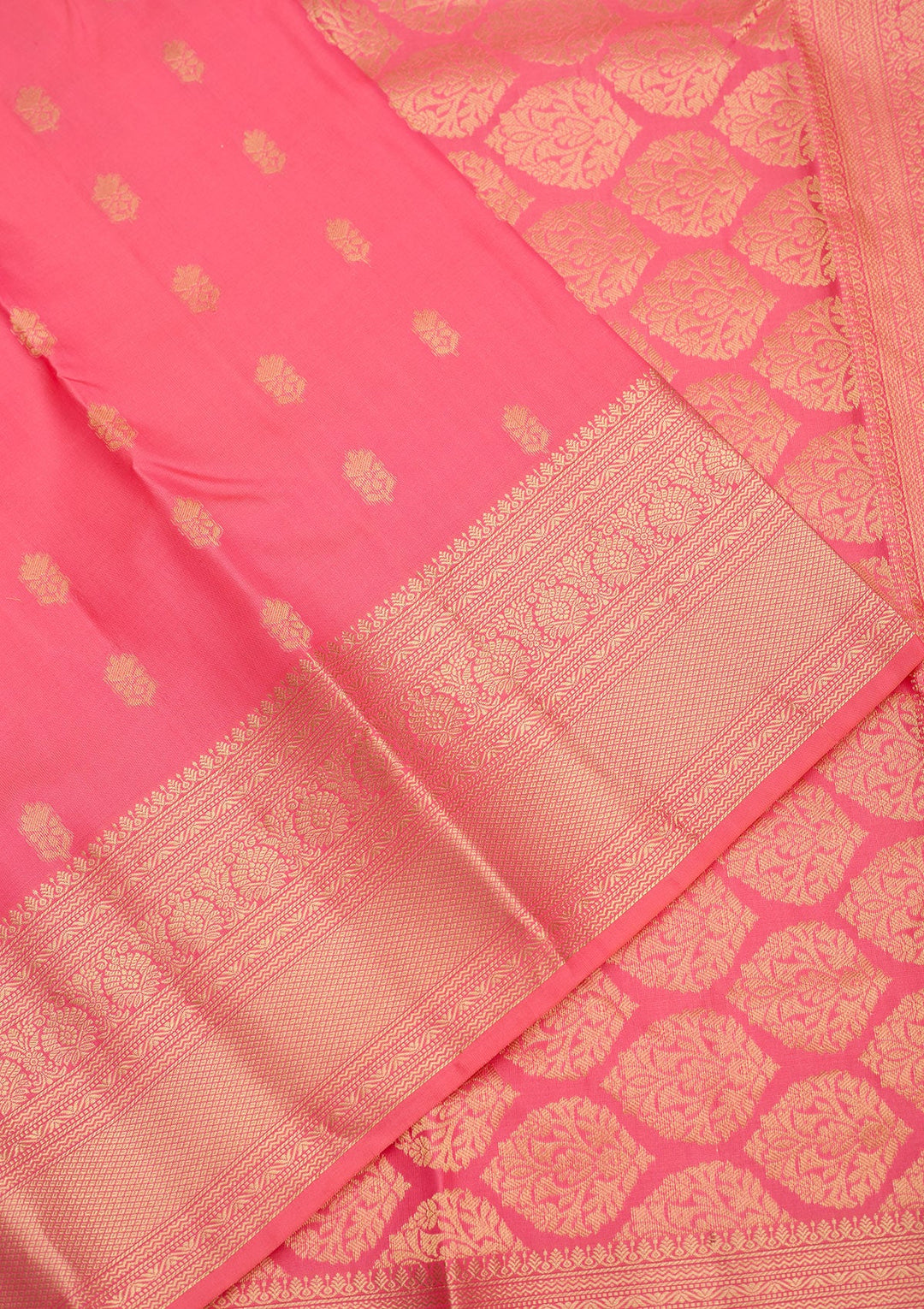 Pink Zariwork Pure Silk Saree-Koskii