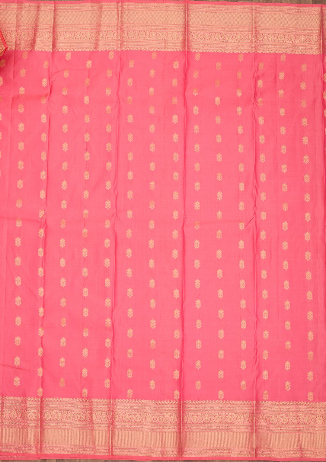 Pink Zariwork Pure Silk Saree-Koskii