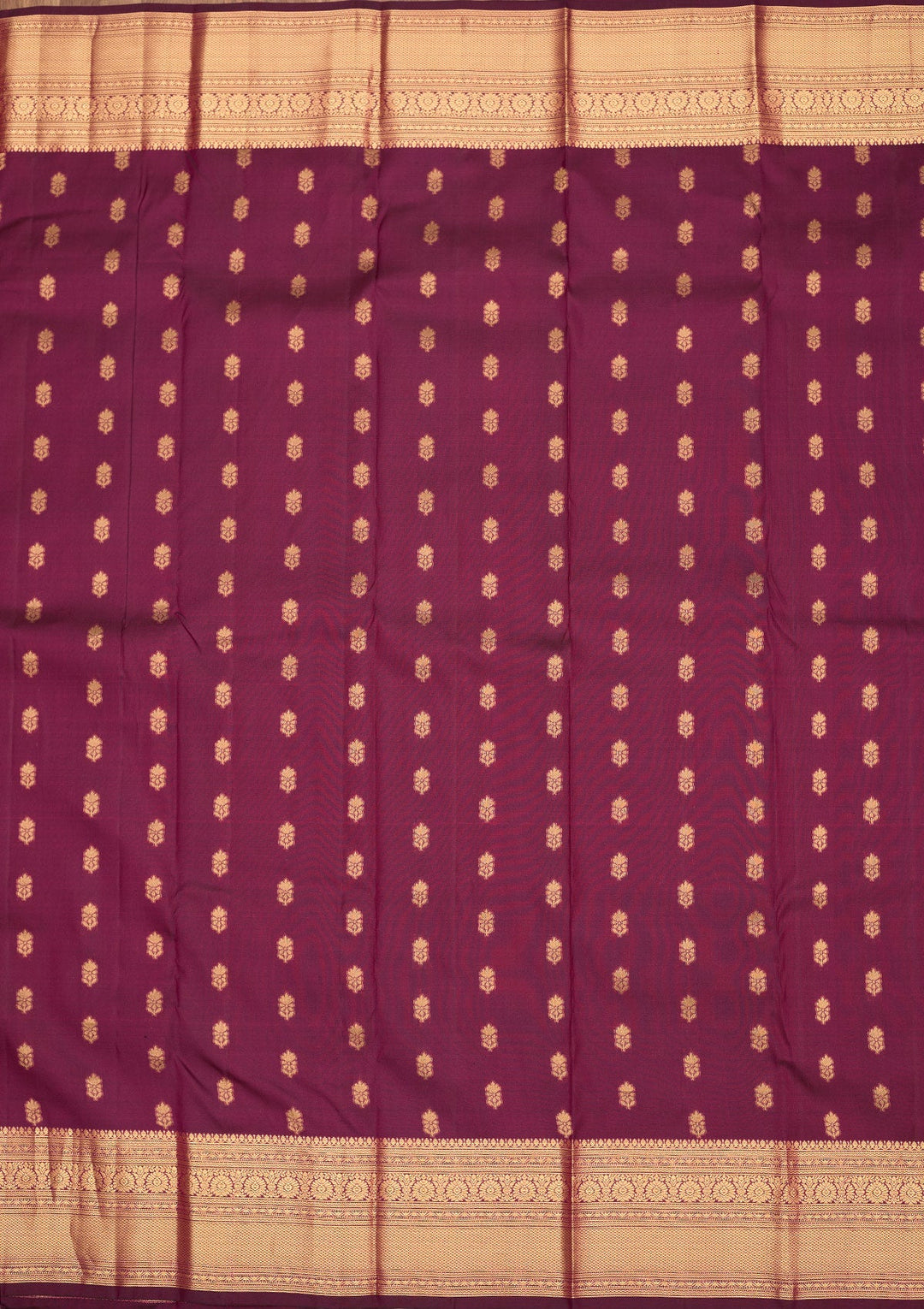 Purple Zariwork Pure Silk Saree-Koskii