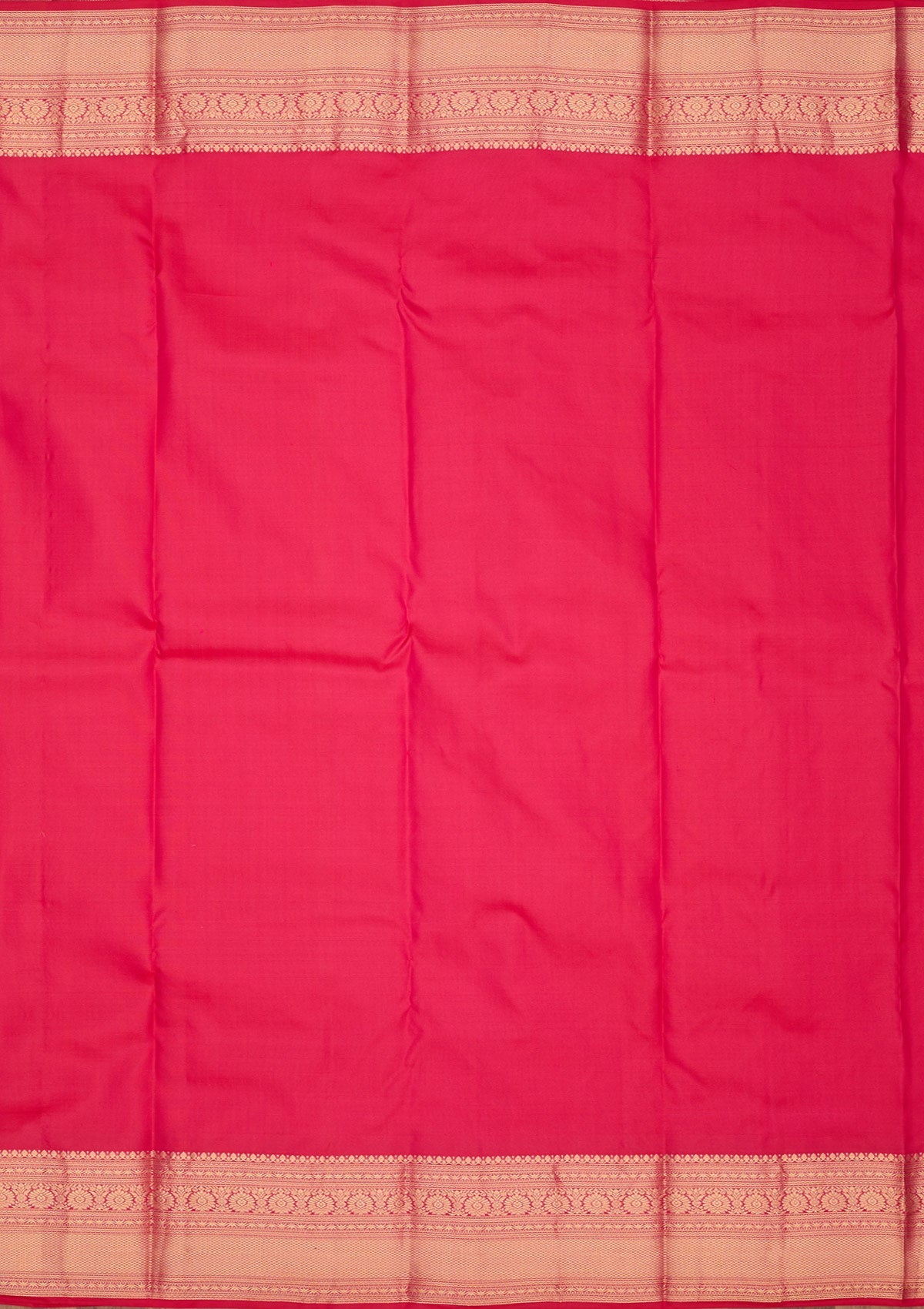 Rani Pink Zariwork Pure Silk Saree-Koskii