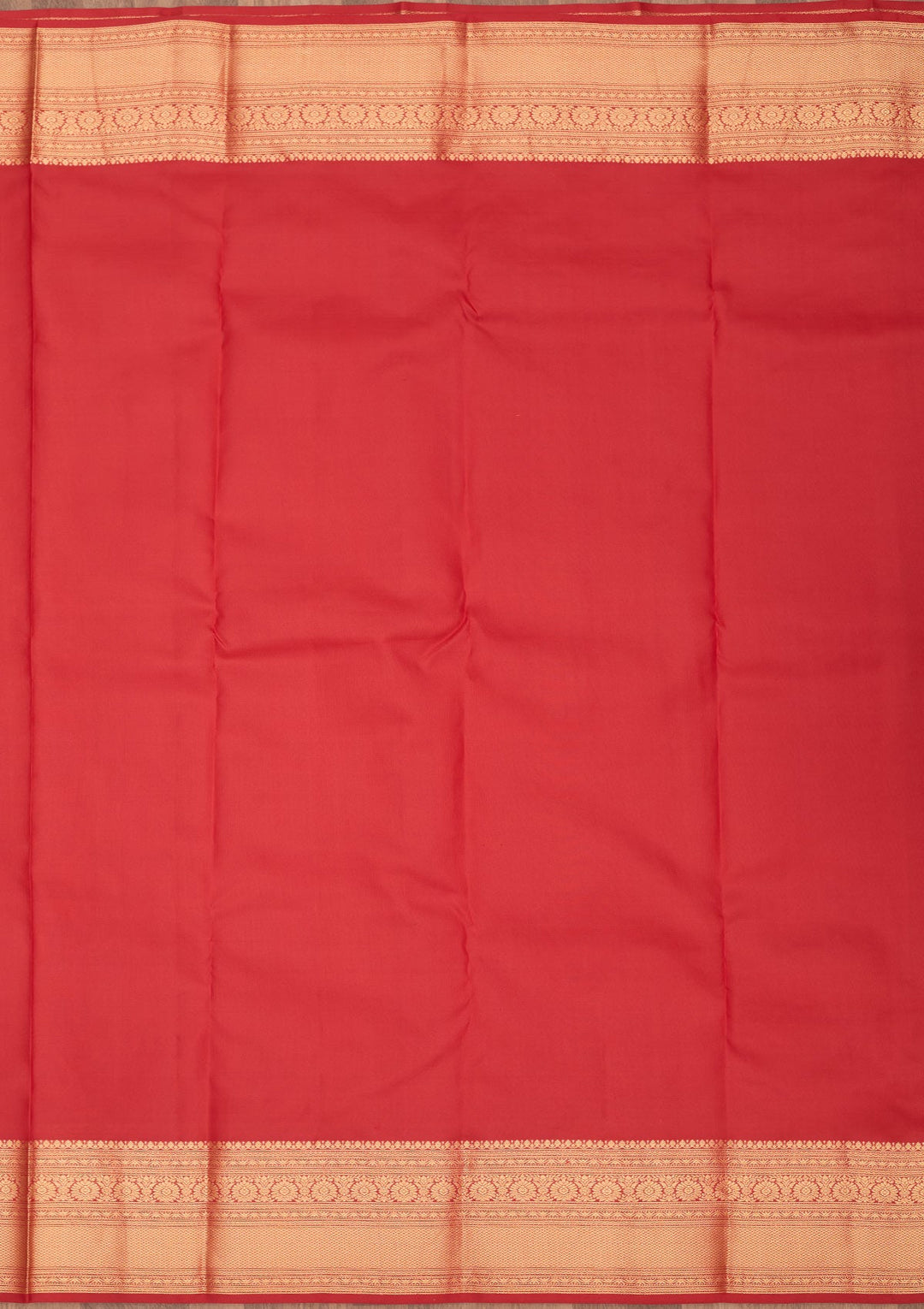 Red Zariwork Pure Silk Saree-Koskii