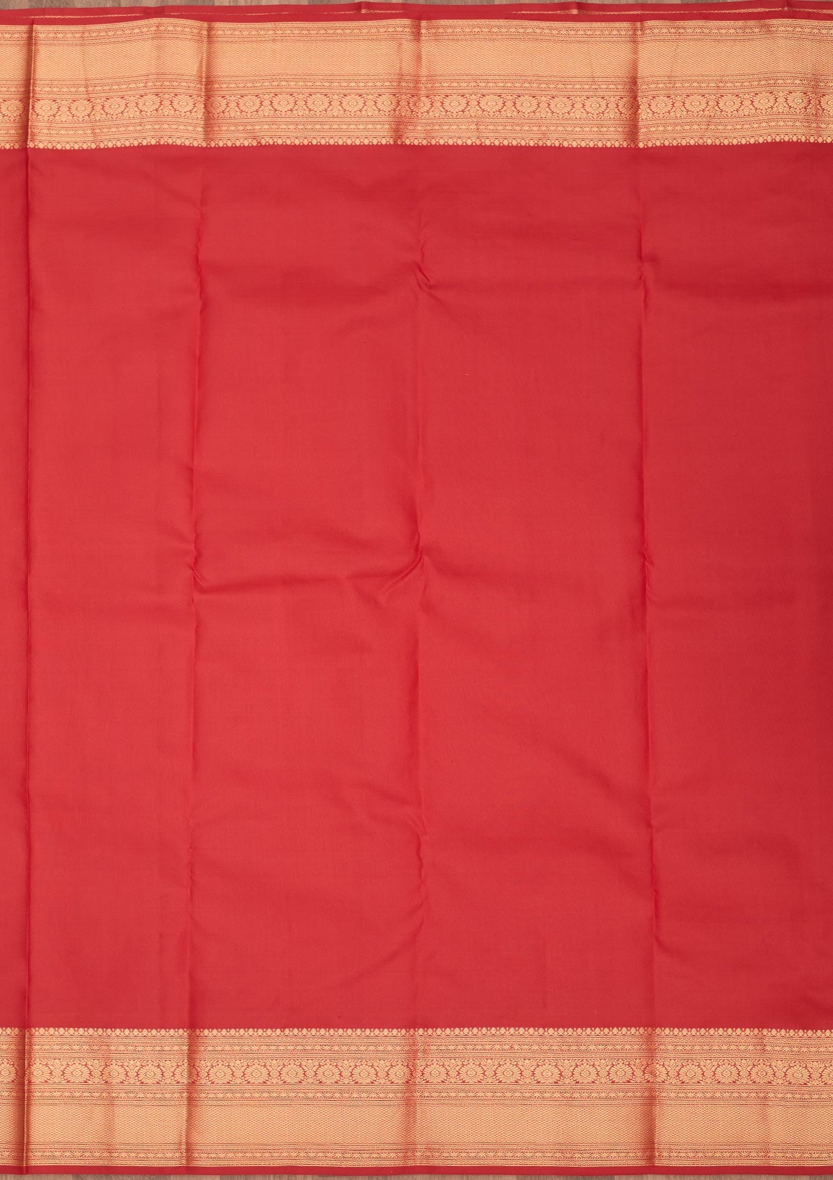 Red Zariwork Pure Silk Saree-Koskii