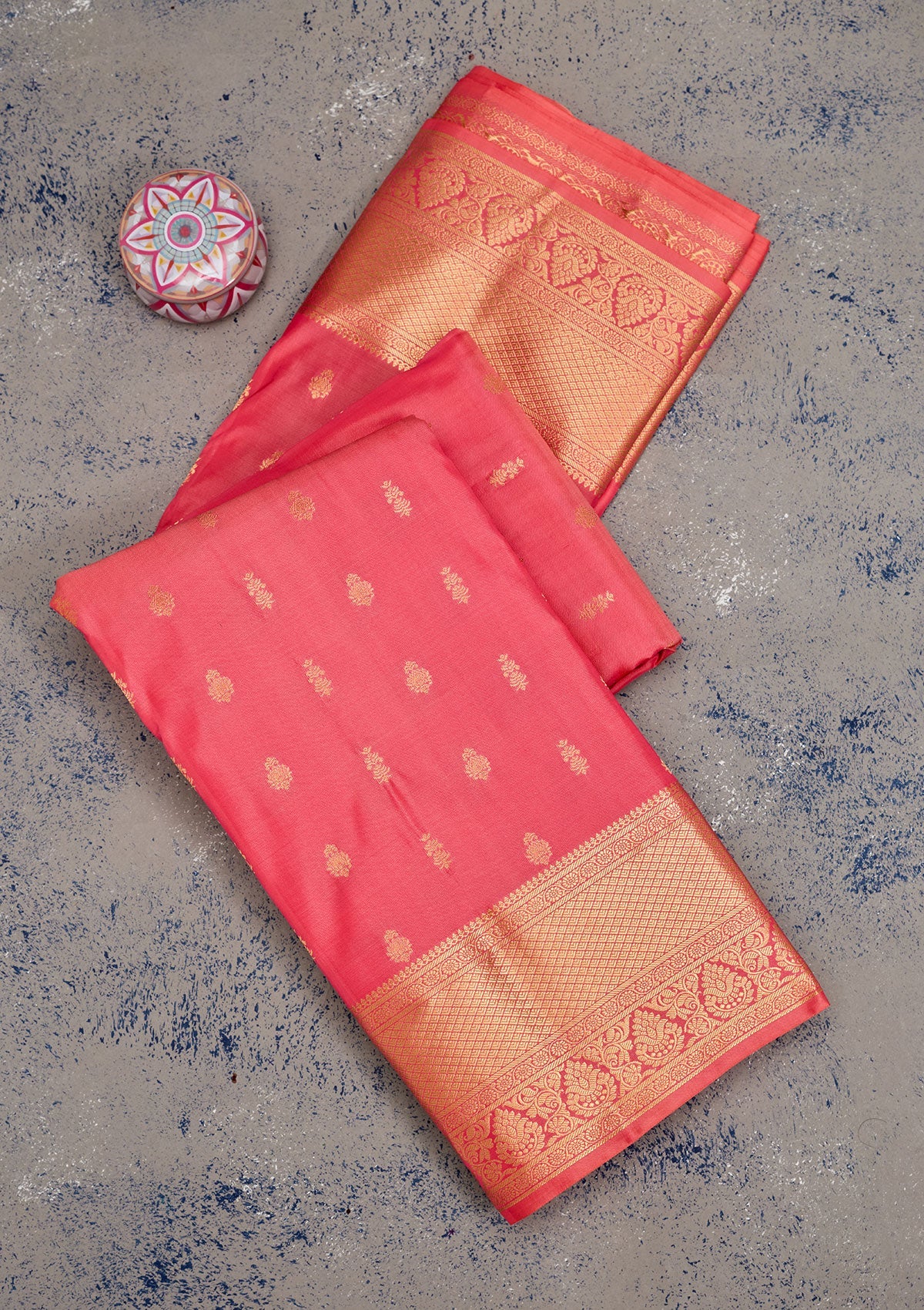 Pink Zariwork Pure Silk Saree-Koskii