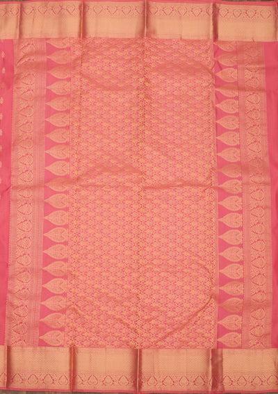 Pink Zariwork Pure Silk Saree-Koskii