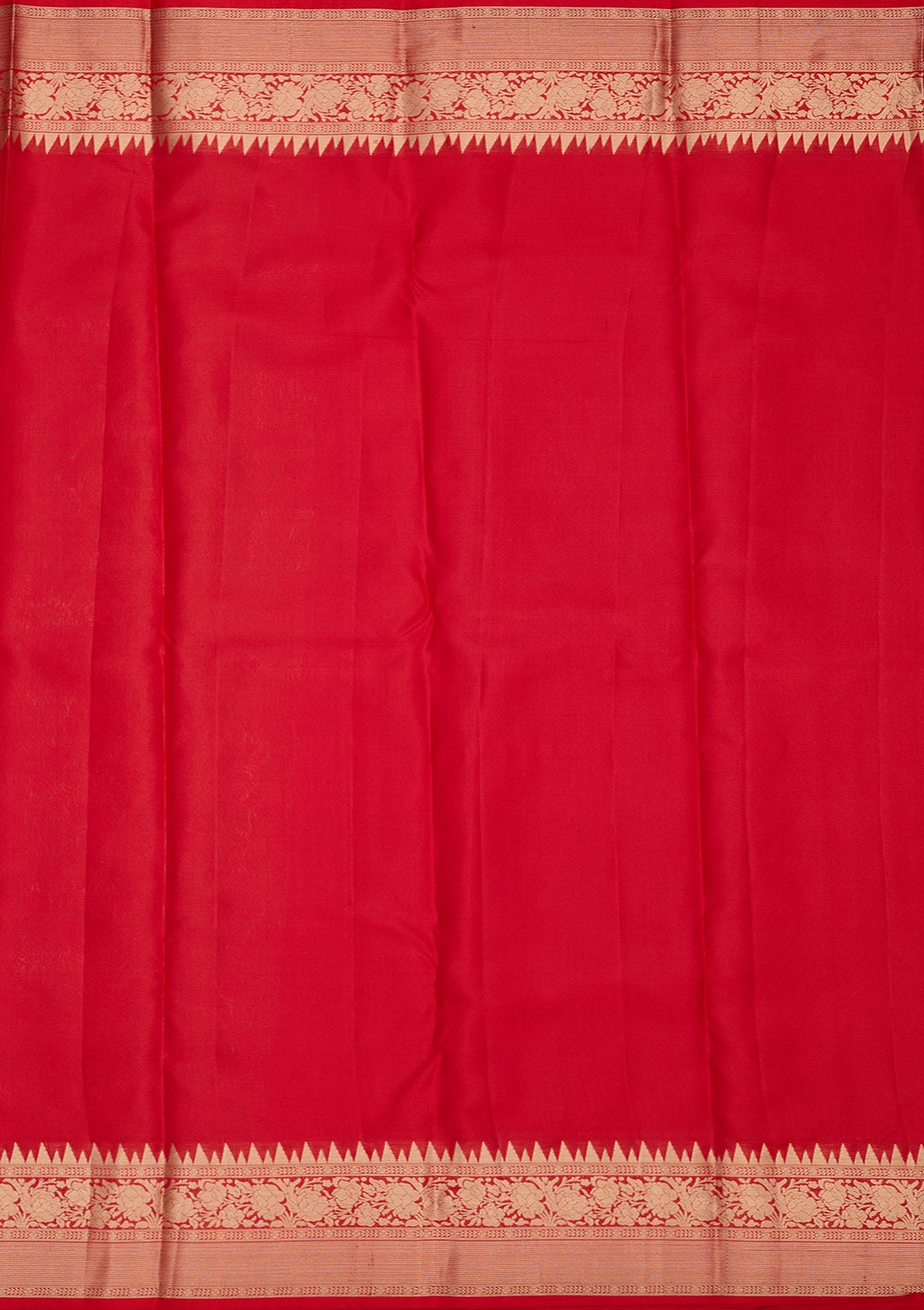 Red Zariwork Pure Silk Saree-Koskii