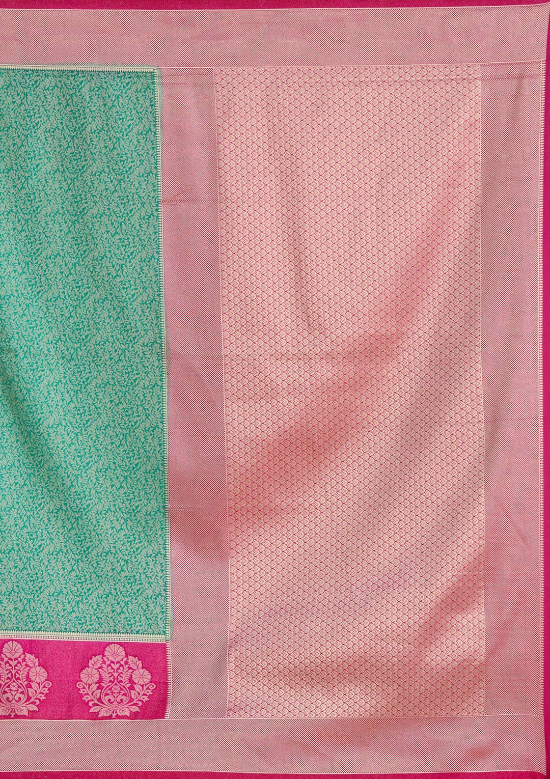Wine Threadwork Silk Saree-Koskii