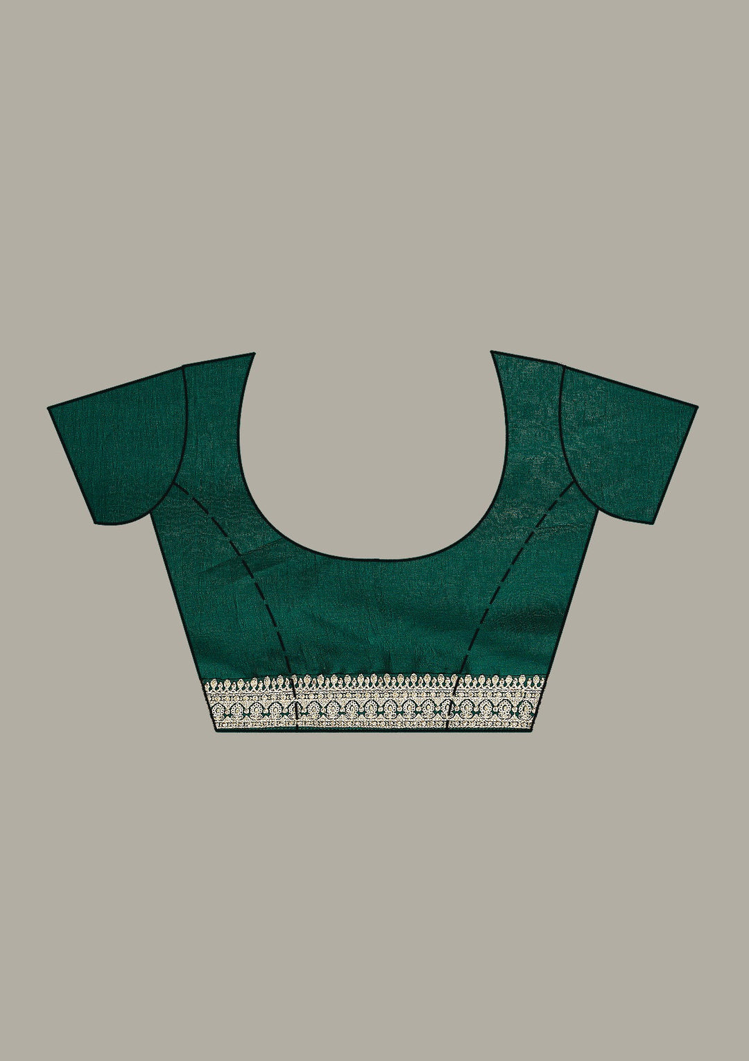 Bottle Green Threadwork Dola Silk Unstitched Salwar Suit-koskii
