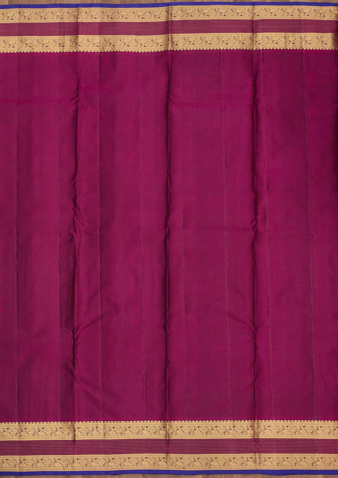 Bottle Green Zariwork Pure Silk Saree-Koskii