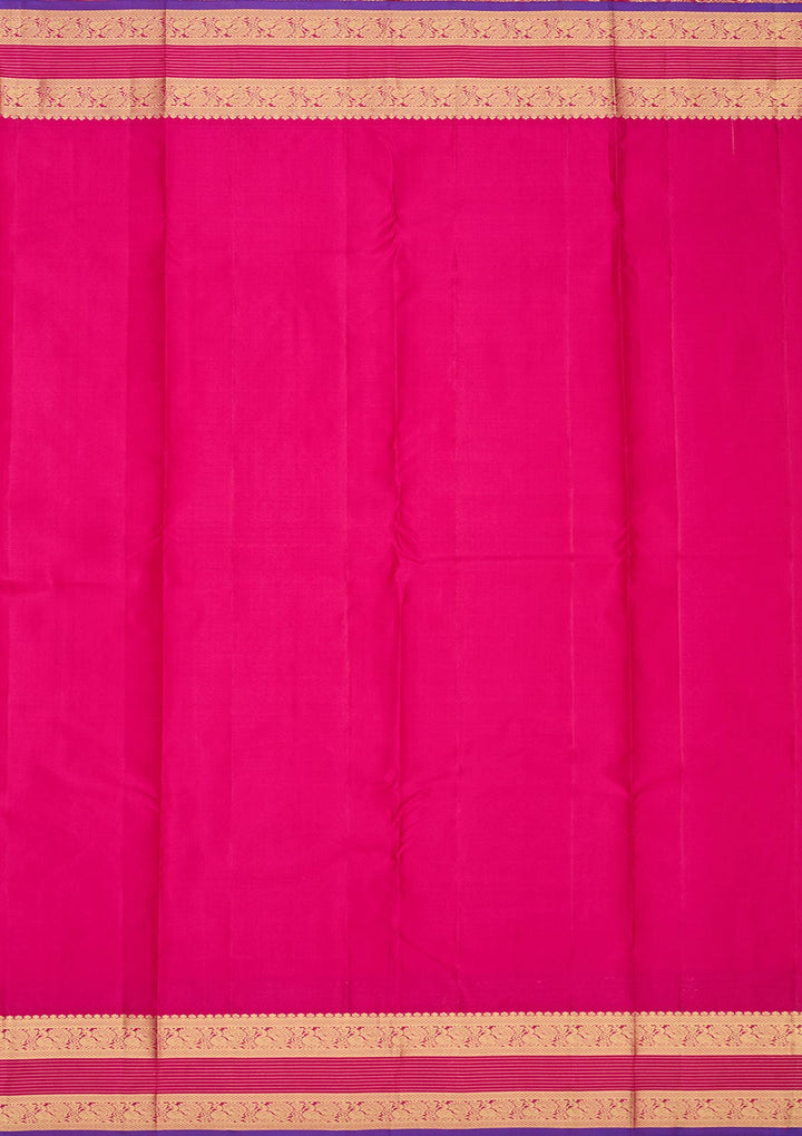 Red Zariwork Pure Silk Saree-Koskii