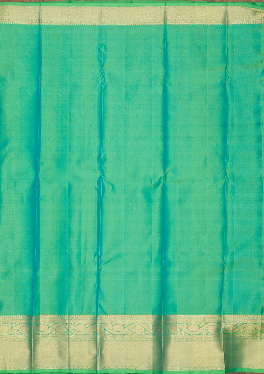 Green Zariwork Pure Silk Saree-Koskii