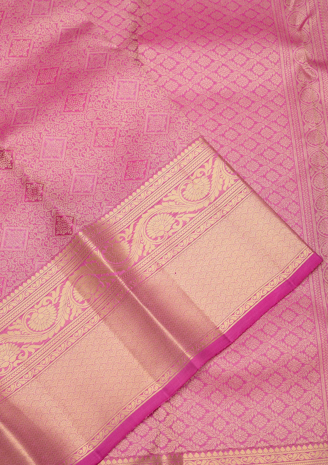 Mauve Zariwork Pure Silk Saree-Koskii