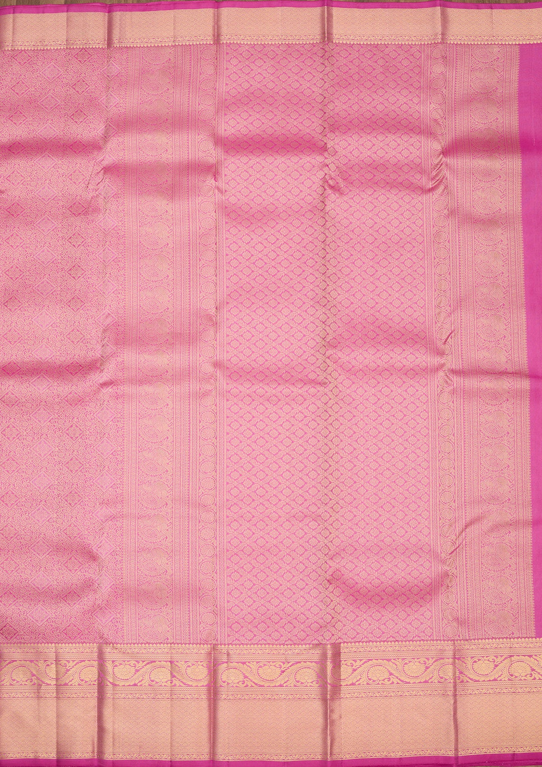 Mauve Zariwork Pure Silk Saree-Koskii