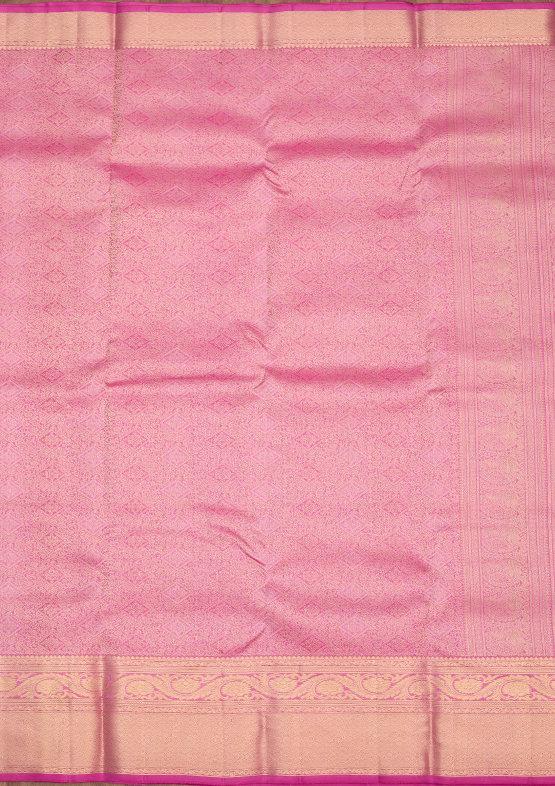 Mauve Zariwork Pure Silk Saree-Koskii