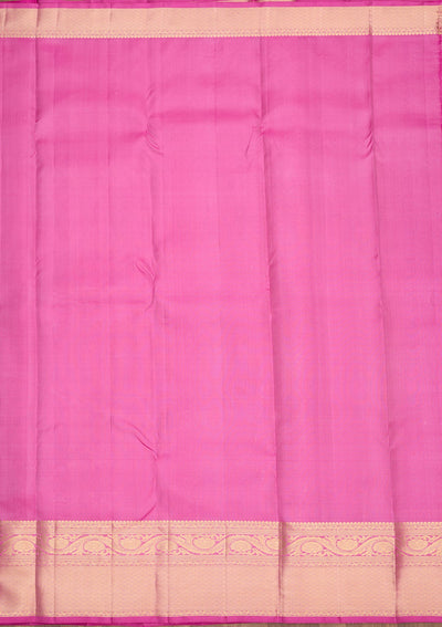 Mauve Zariwork Pure Silk Saree-Koskii