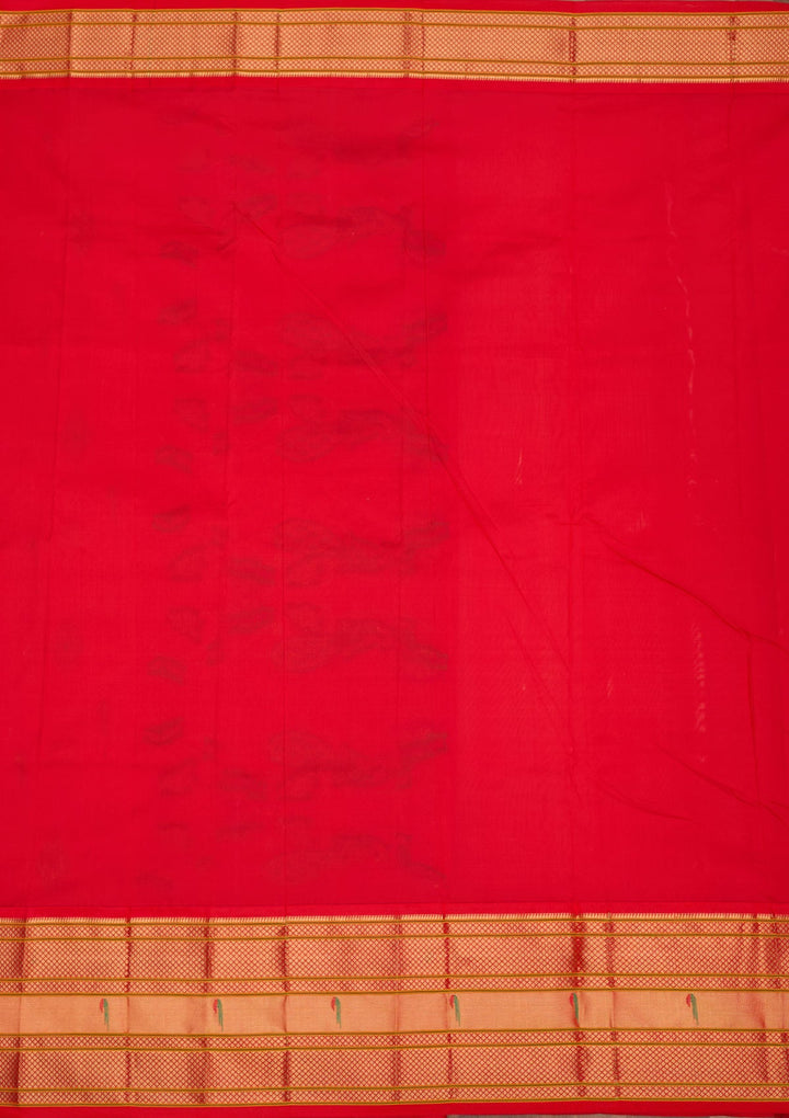 Cream Zariwork Pure Silk Saree-Koskii