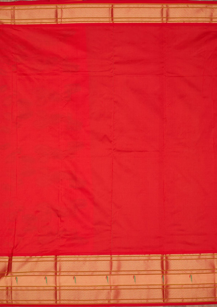 Green Zariwork Pure Silk Saree-Koskii