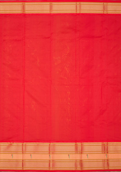 Parrot Green Zariwork Pure Silk Saree-Koskii